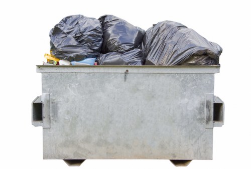 Professionals performing flat clearance in a Crouch End apartment