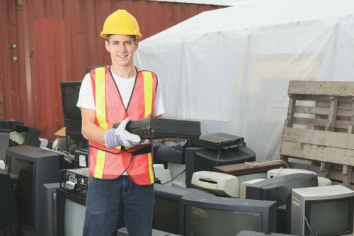 Crouch End business area with waste management services